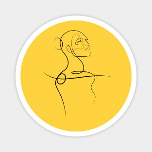 Woman line art Magnet